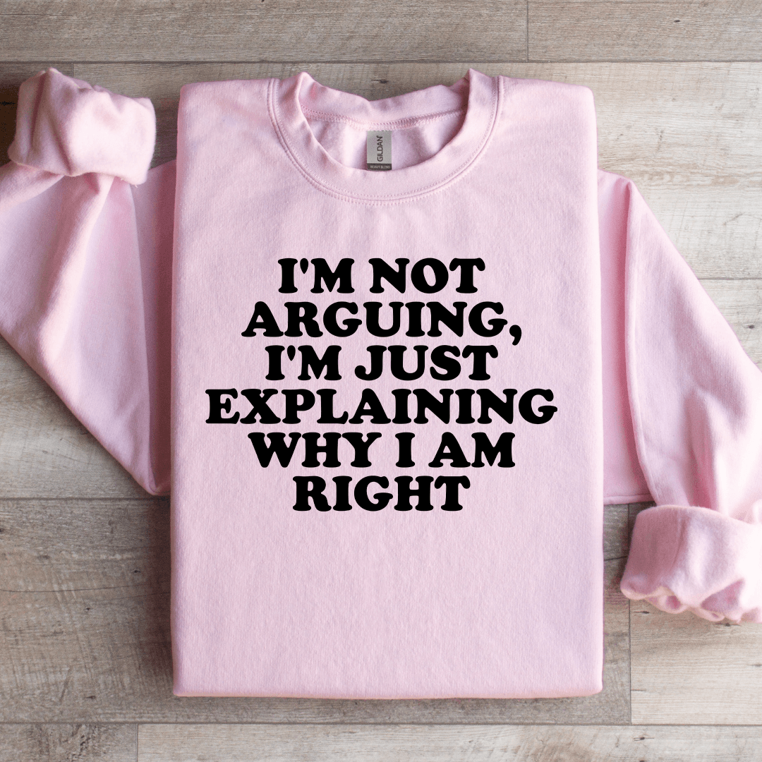 I'm Not Arguing I'm Just Explaining Sweatshirt