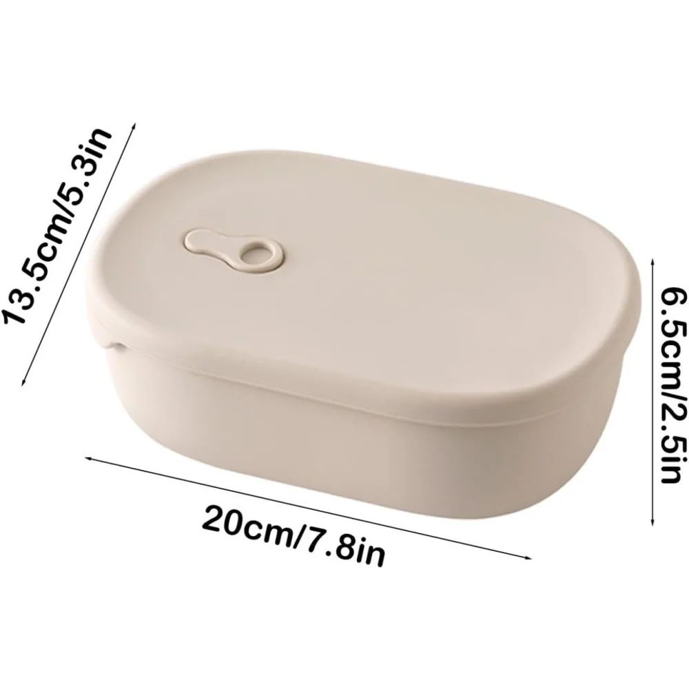 Silicone 1000ml Meal Prep Container, Microwave-Safe, Easy-Clean, Reusable Food Storage