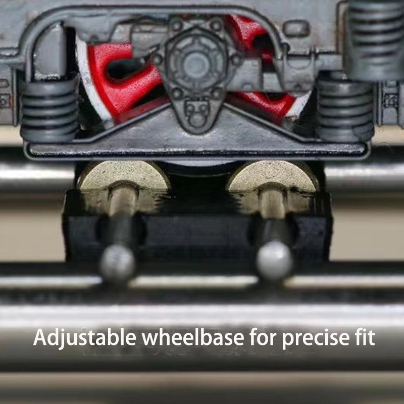 Precision HO Scale Train Test Stand with Rollers & Bearings