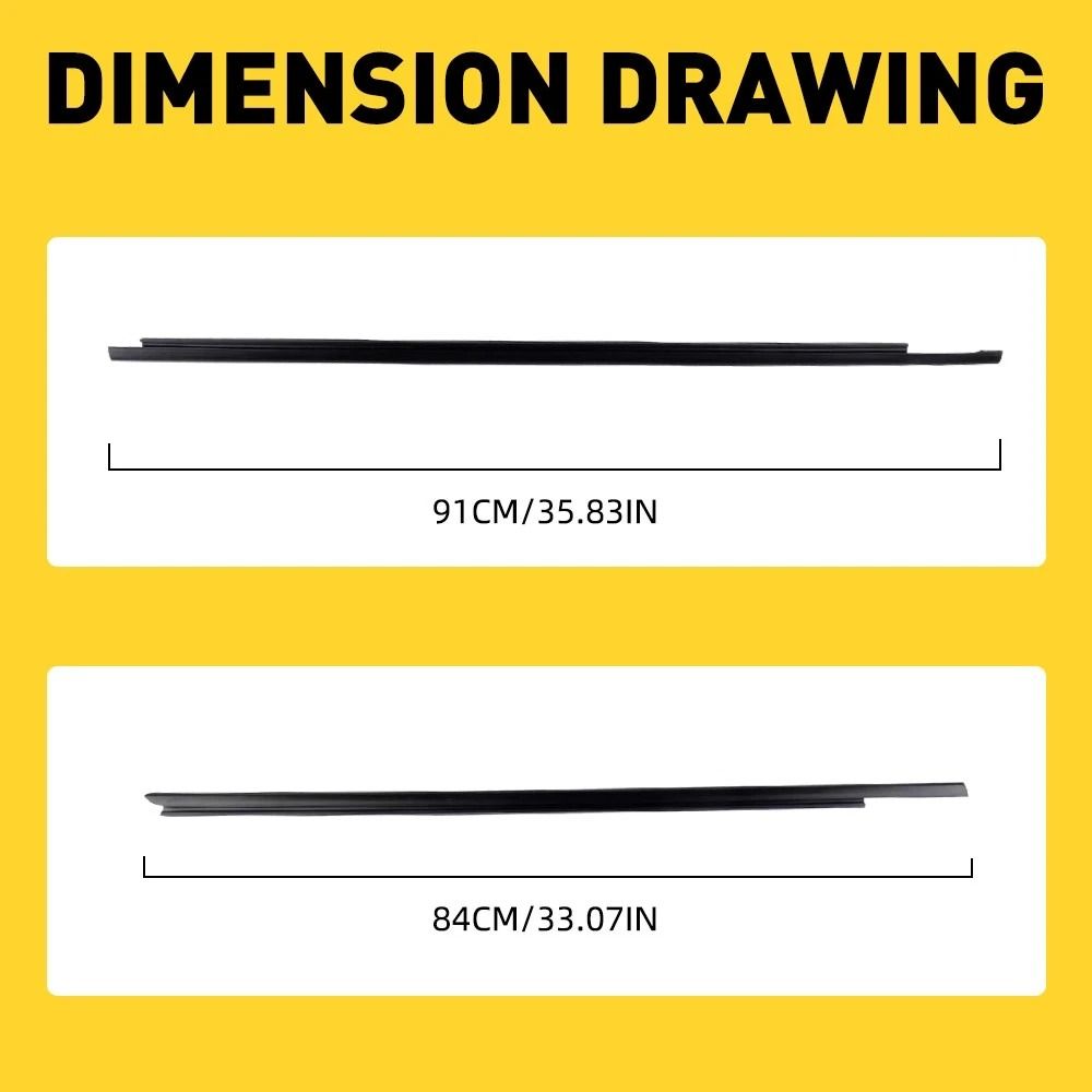 Moulding Trim Belt, Weatherstrip Window Rubber Seal, Waterproof, Noise Reduction, Durable High-Quality Automotive Seal