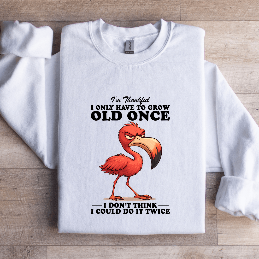 I'm Thankful I Only Have To Grow Old Once Sweatshirt