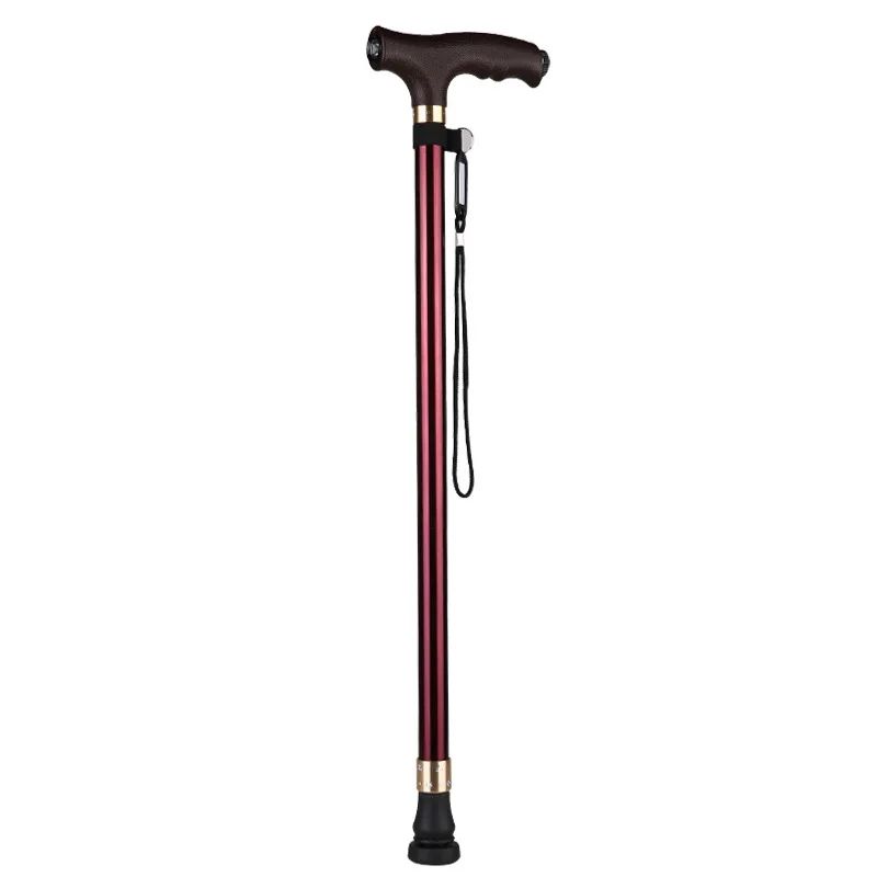 Retractable Non-Slip Aluminum Walking Cane with LED Light