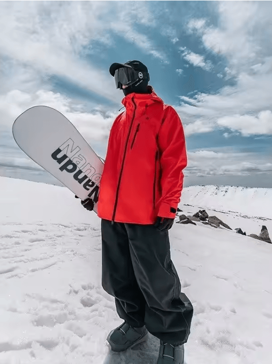 Unisex Waterproof Ski Pants – Loose Fit, Wear-Resistant Double-Layer Snow Pants