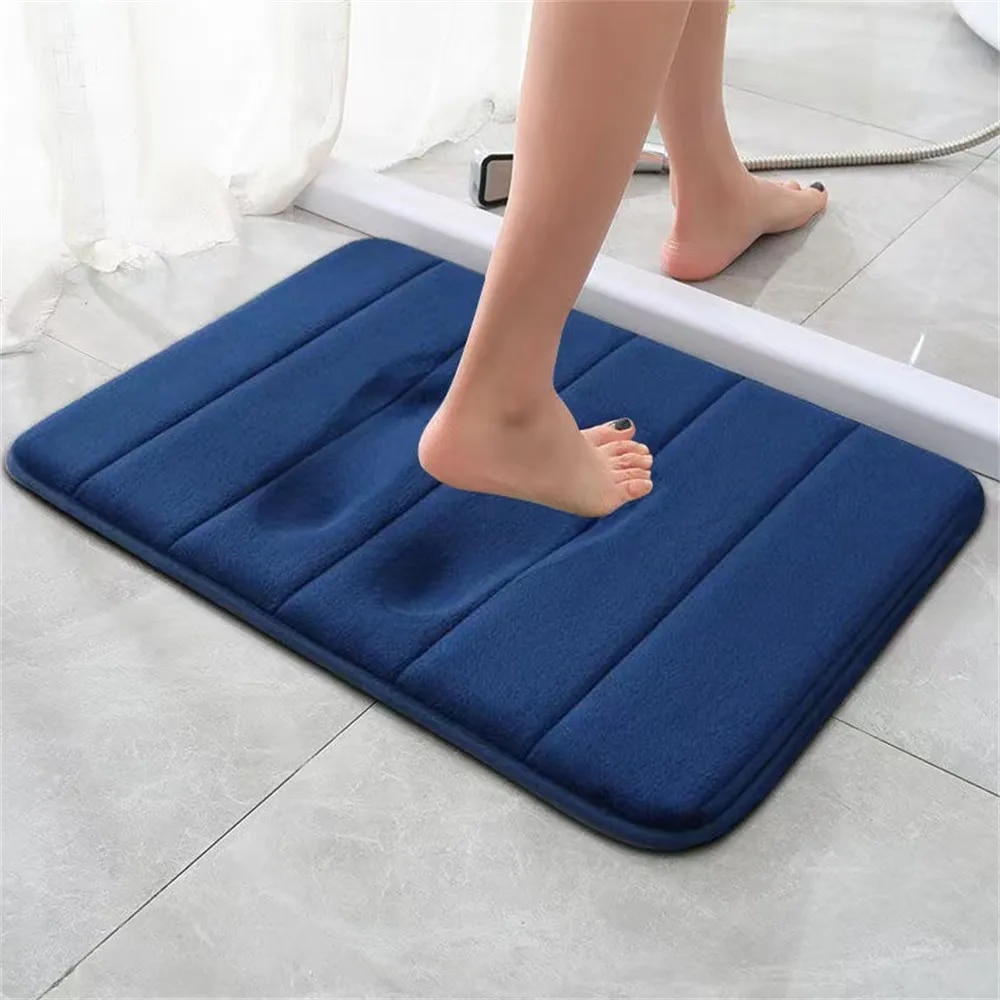 Soft Memory Foam Bath Mat: Non-Slip, Absorbent Rug for Bathroom, Bedroom, Shower - Home Decor