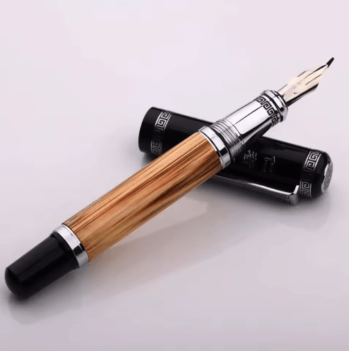 Duke Confucius Bamboo Calligraphy Fountain Pen – Classic Bent Nib Fountain Pen 1.2mm