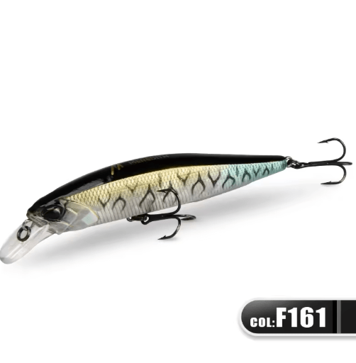 MEREDITH Jerk Minnow 100F Floating Fishing Lure Professional Hard Bait Wobbler 0.8 1.0 m