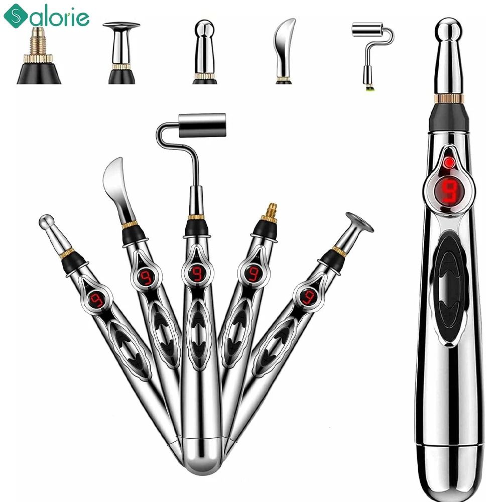 Electronic Acupuncture Massage Pen with Five Therapy Modes