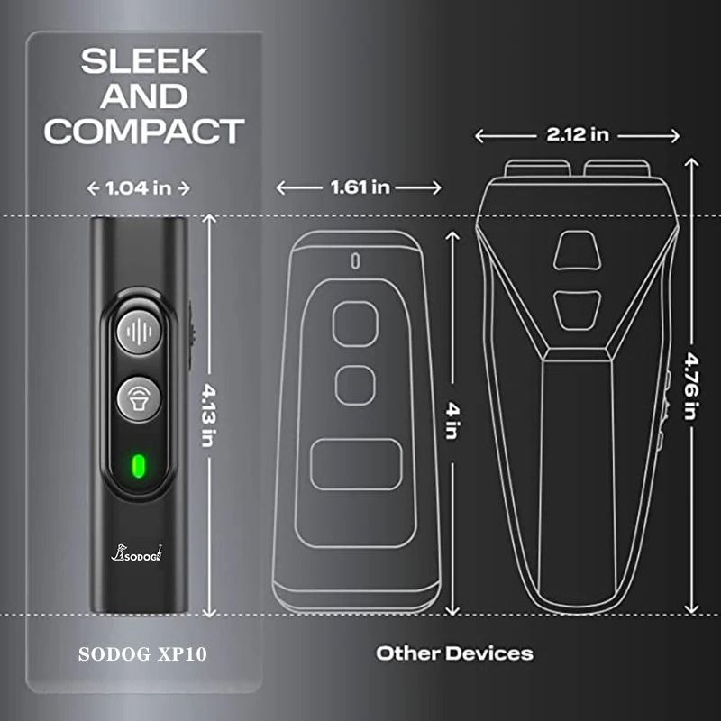 Ultrasonic Dog Repeller And Anti Bark Training Device With USB Rechargeable Power
