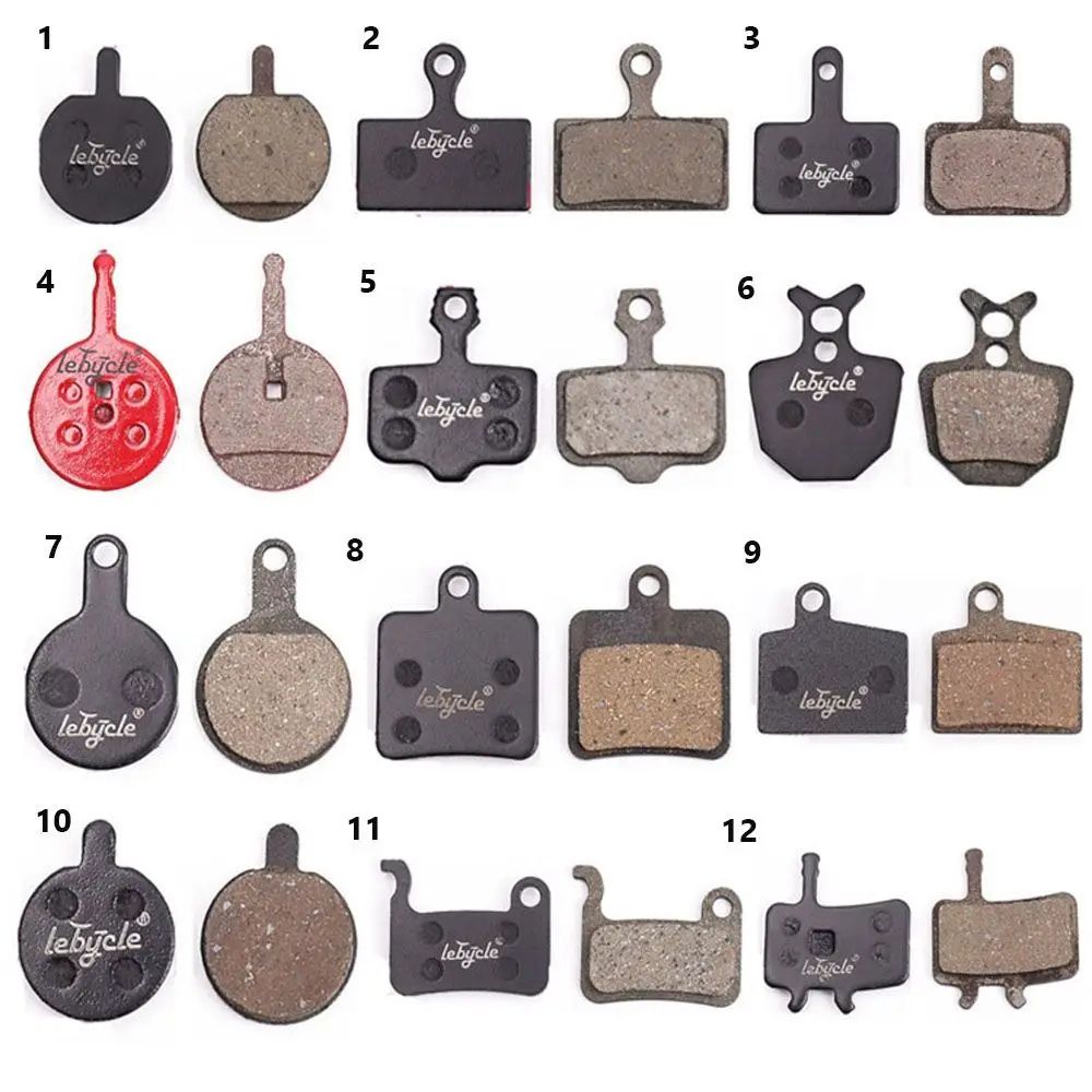 Universal MTB Disc Brake Pads Pair – Quiet, Strong-Stopping mountain bike brake pads for Road & MTB