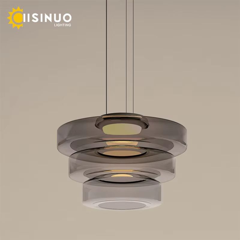 Luxury LED Glass Pendant Light – Adjustable Hanging Chandelier for Kitchen Island, Living Room, Bedroom & Dining Area