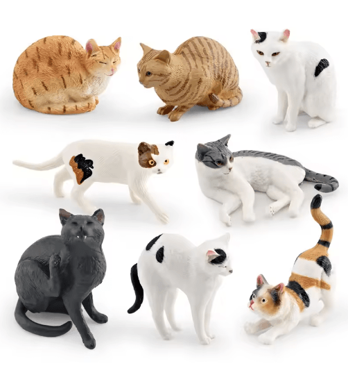 Sleeping Orange Cat Figurine Cute Mini Pet Desk Decor for Cozy Spaces