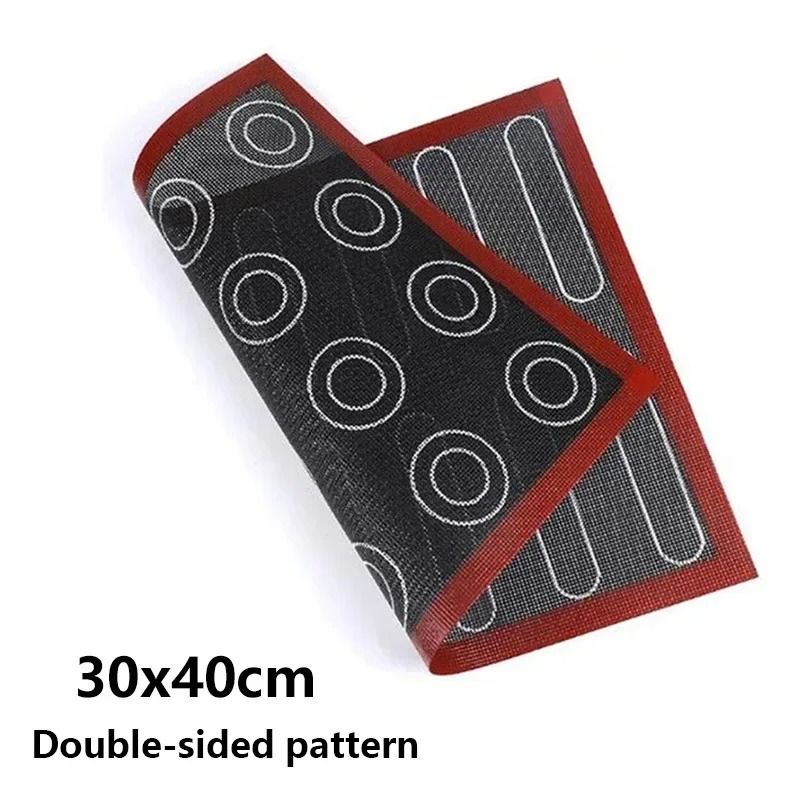 Silicone Baking Mat with Dual Sided Macaron Puff Mold