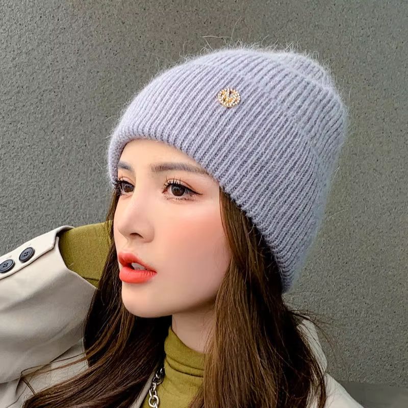 Women's Winter Windproof Layered Knitted Beanie Hat