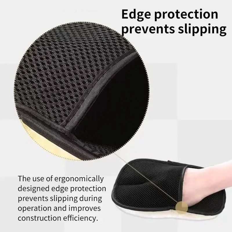 Plush Imitation Wool Car Wash Glove Thick Microfiber Cleaning Mitt
