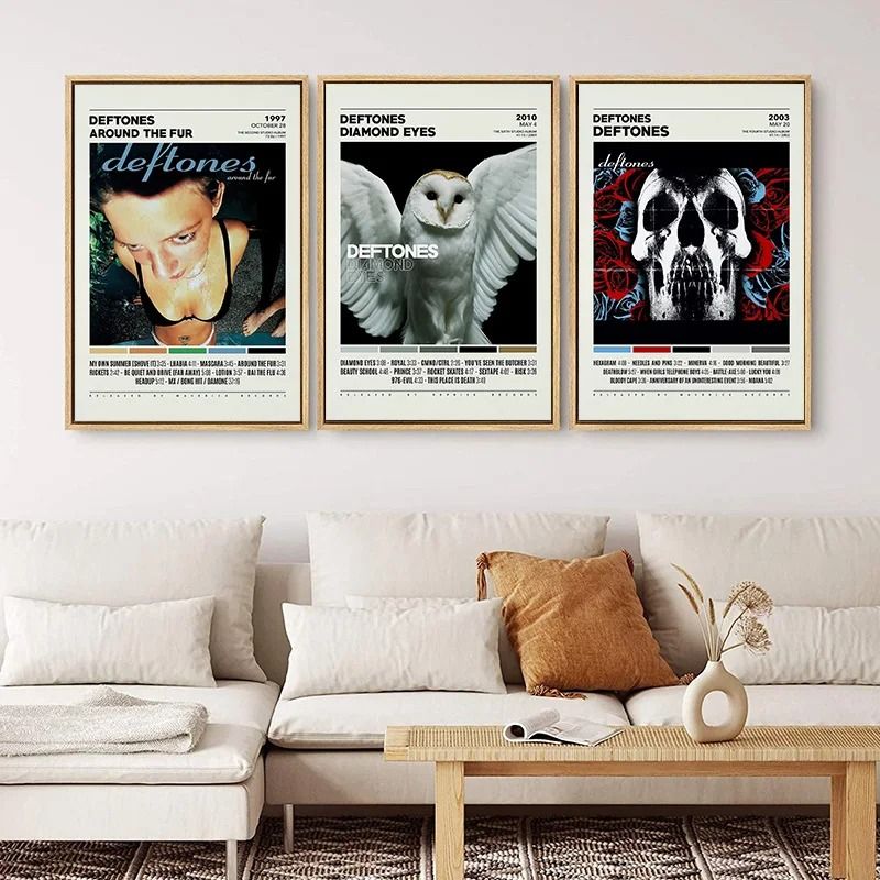 Deftones Discography Series | Alt-Metal Album Cover Art | Executive Studio & Nu-Metal Sanctuary Decor