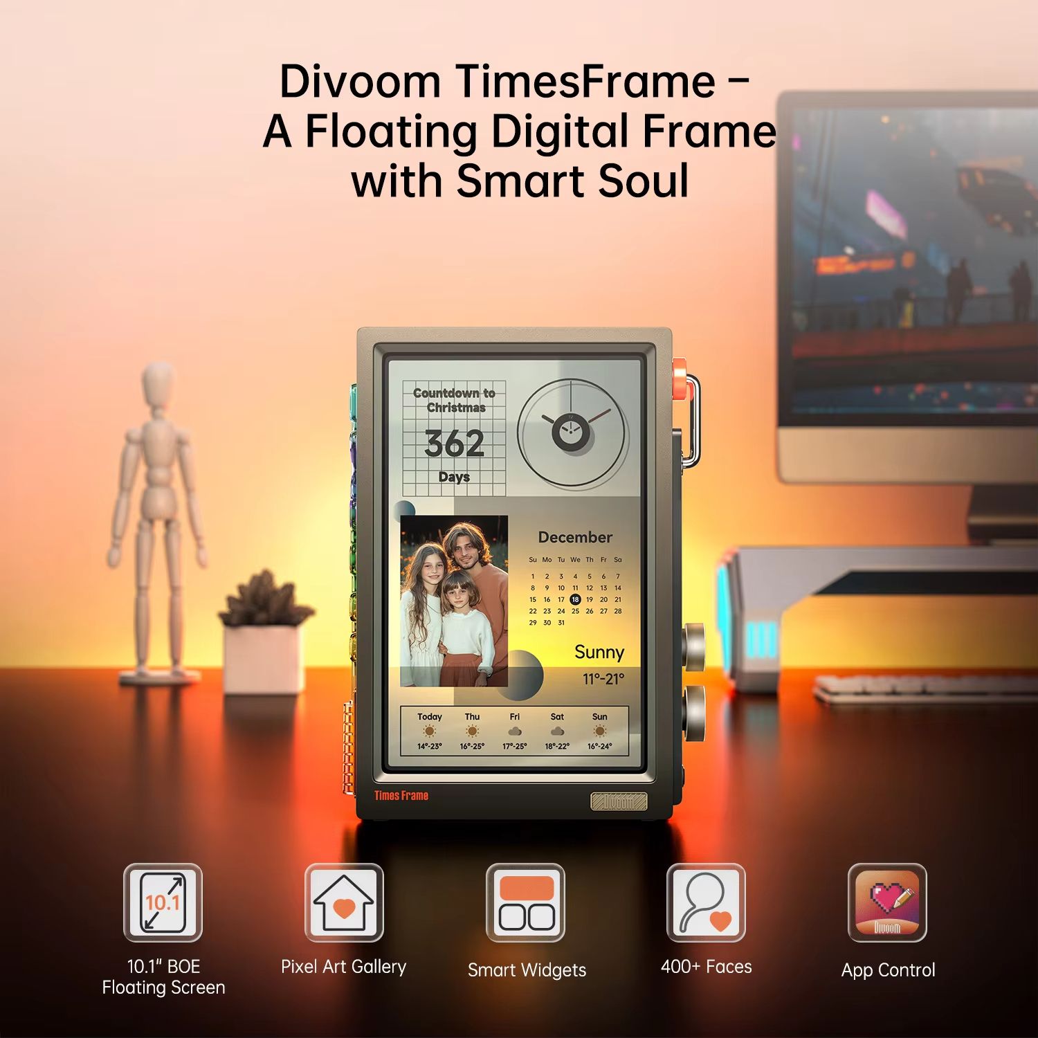 Divoom Times Frame Smart Display – 10.1