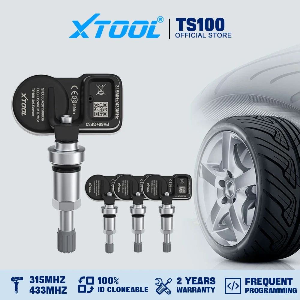 XTOOL Dual-Frequency Programmable TPMS Sensor Tool – 315MHz/433MHz Vehicle Tire Pressure Monitor