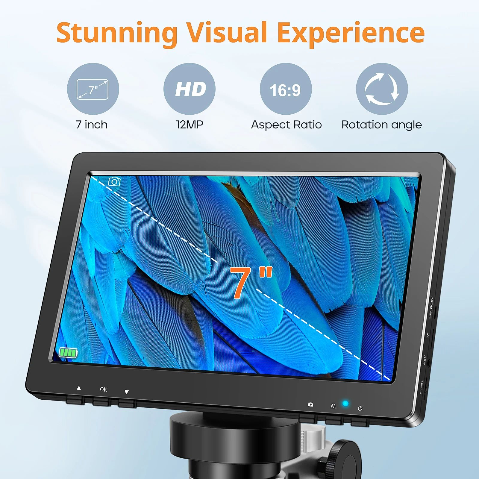 Electronic Microscope, Camera for PCB Soldering, Phone Repair & Circuit Board Magnification