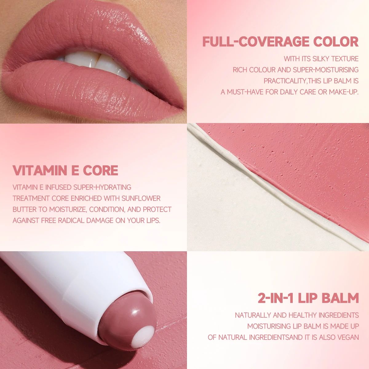 Moisturizing Rotating Lip Gloss Pen – Long Lasting Waterproof Gloss Lipstick