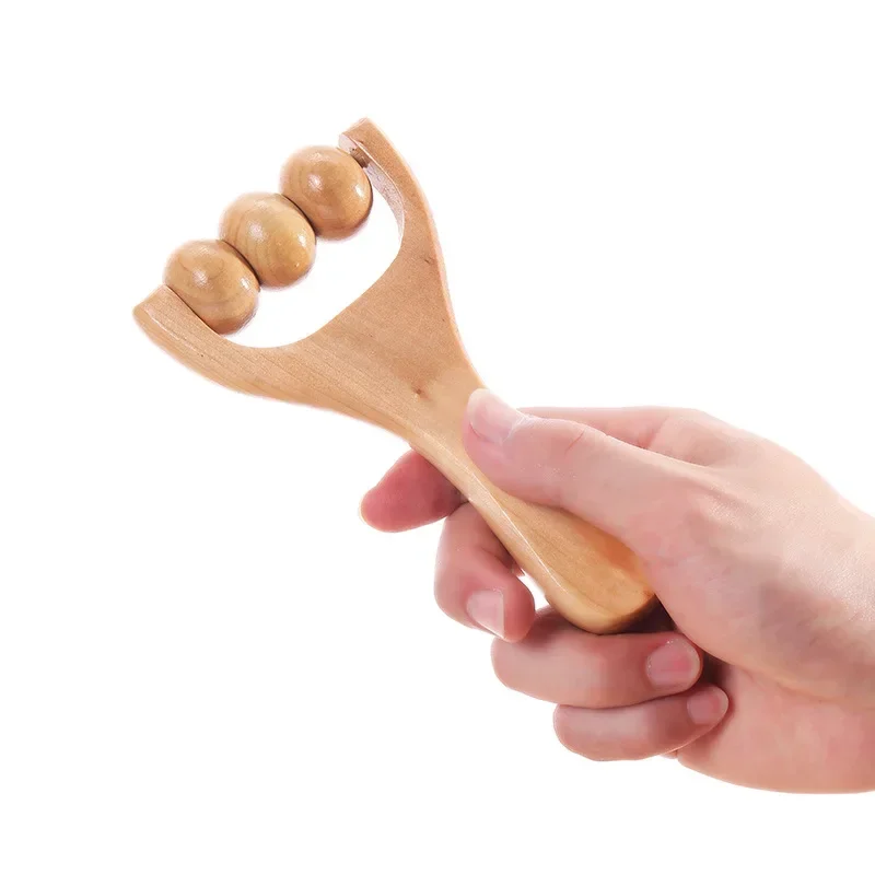 Acupoint Foot Massager, Mini Wooden Roller Massager, Neck Shoulder Leg Hand Massage Tool, Relaxation and Muscle