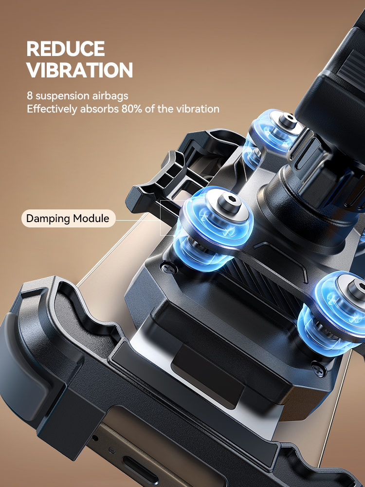 Motorcycle Handlebar Bike Phone Mount, Anti Vibration Phone Holder, Phone Mount for iPhone 4.7-7 inch