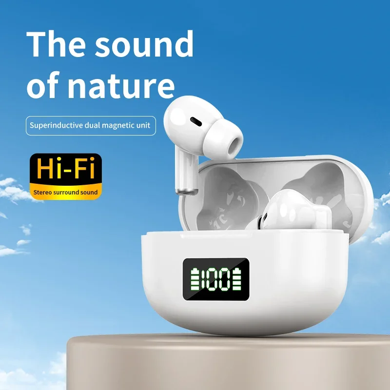 Wireless Bluetooth Earbuds with LED Display & Touch Control Noise Cancelling Long Battery Life