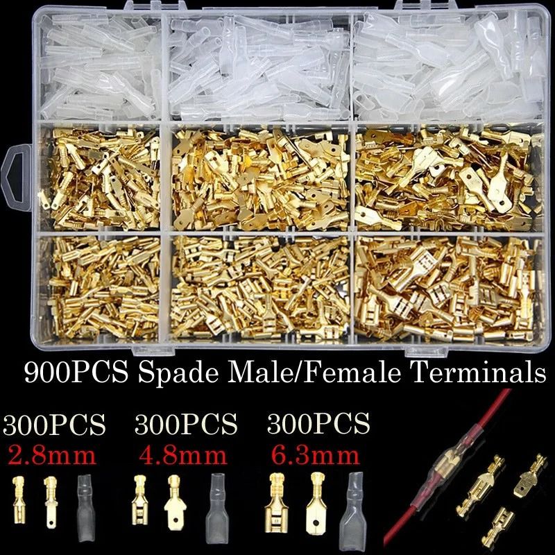 Professional Grade Insulated Spade Terminal Connection Kit