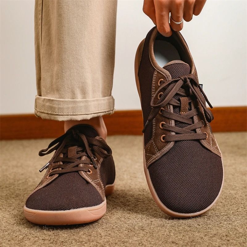 Mens Wide Minimalist Barefoot Sneakers with Zero Drop Sole Lightweight Walking Shoes