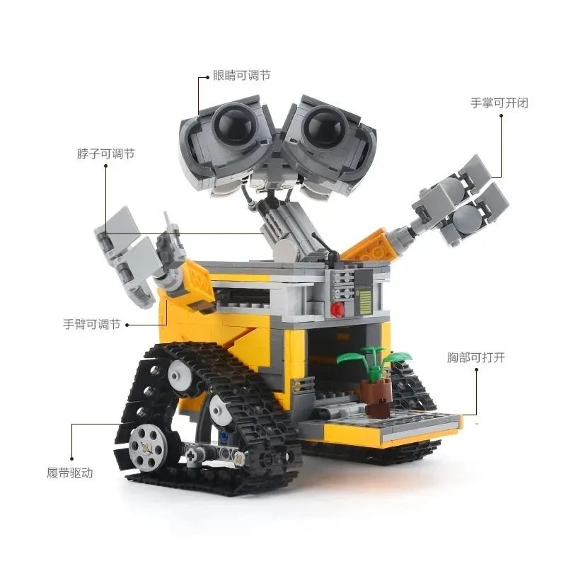 Wall-E Robot Assembly Model | Cinematic 687-Piece Collectible Display Toy