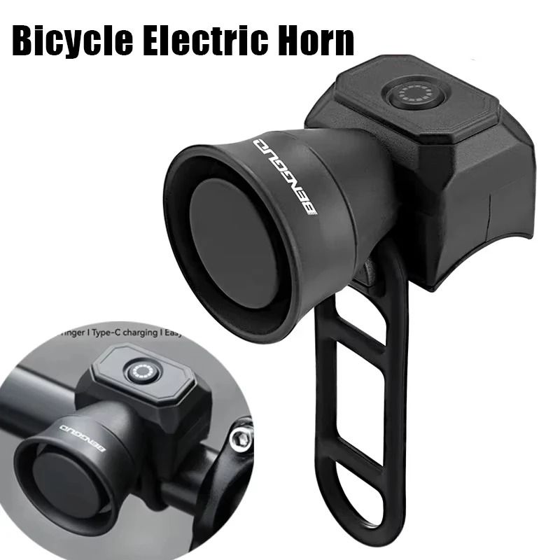 Rechargeable Bicycle Horn Electronic Bike Bell with Waterproof Design