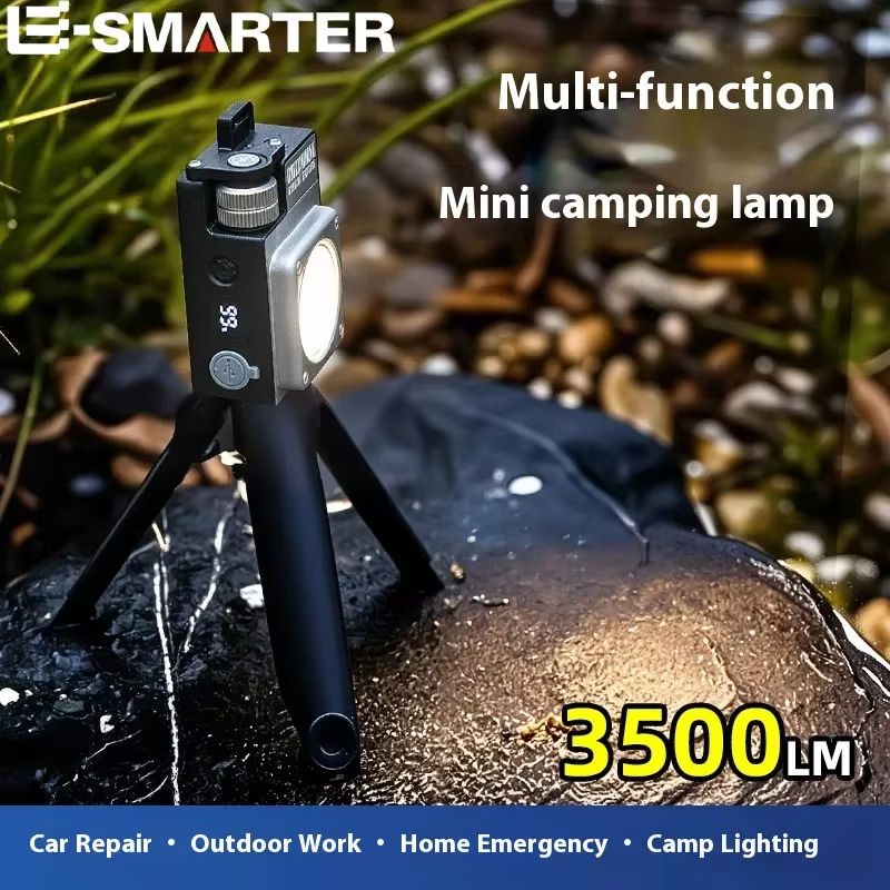 COB Rechargeable Waterproof Camping Lantern With Magnetic Hook and Emergency Charger