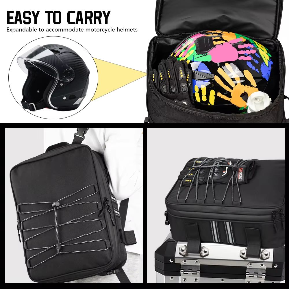 Premium Adventure Motorcycle Top Bag – Waterproof Luggage Case for BMW R1250GS, R1200GS, and ADV Touring Models