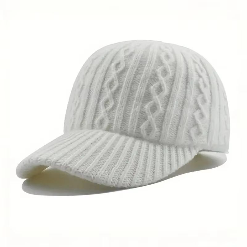 CozyPeak Knitted Baseball Cap for Warm Autumn and Winter Style