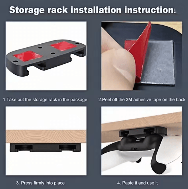 Wall Mount Game Controller Holder for PS5 PS4 Replaceable Hanger Hook