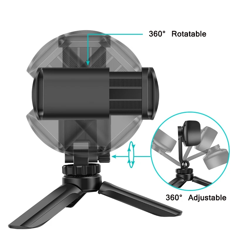 Mini Desktop Tripod, Portable Tripod, Multi-angle Adjustment, Smartphone Live Camera Stabilizer Bracket