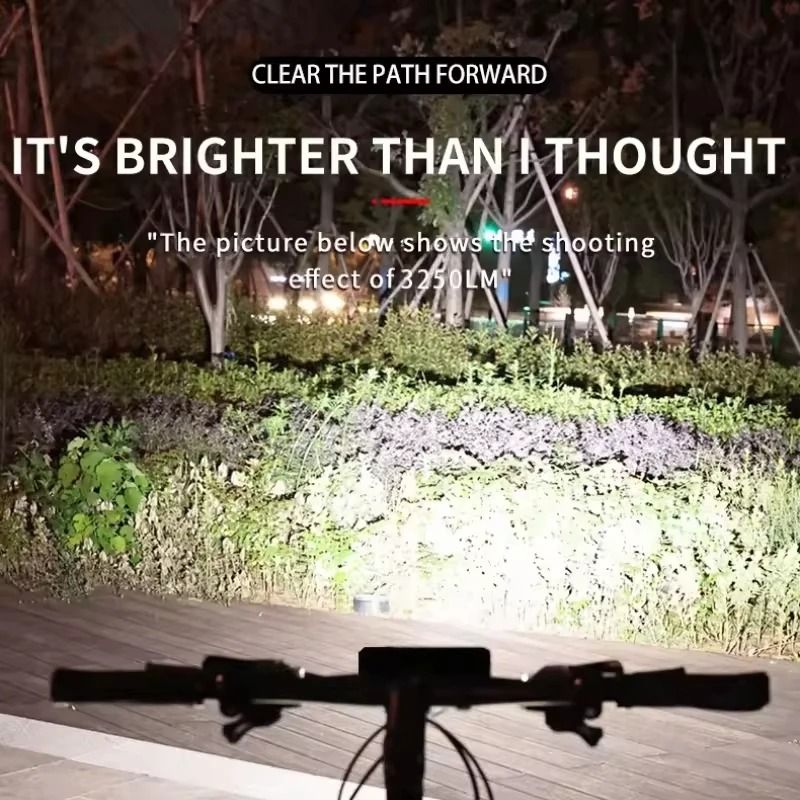 3250 Lumen Rechargeable Bicycle Headlight Waterproof LED Front Light