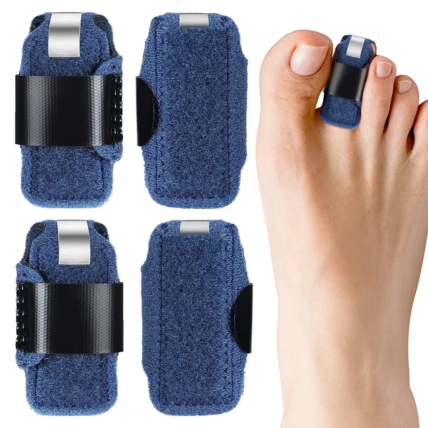 Hammer Toe Straightener Brace, Gently Aligns, Protects & Relieves Foot Pain Daily