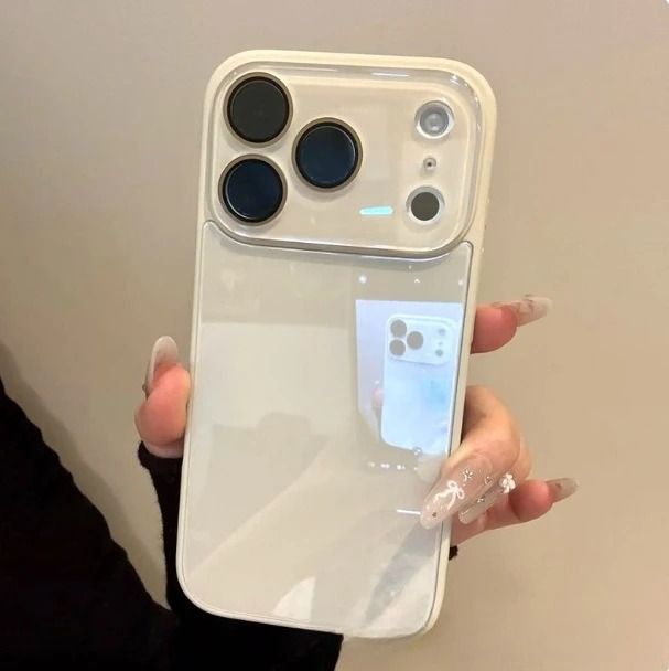 Luxury iPhone Tempered Glass Case Shockproof Hard Back with Camera Protection