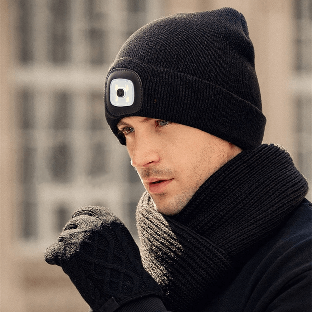 LED Knitted Beanie Hat