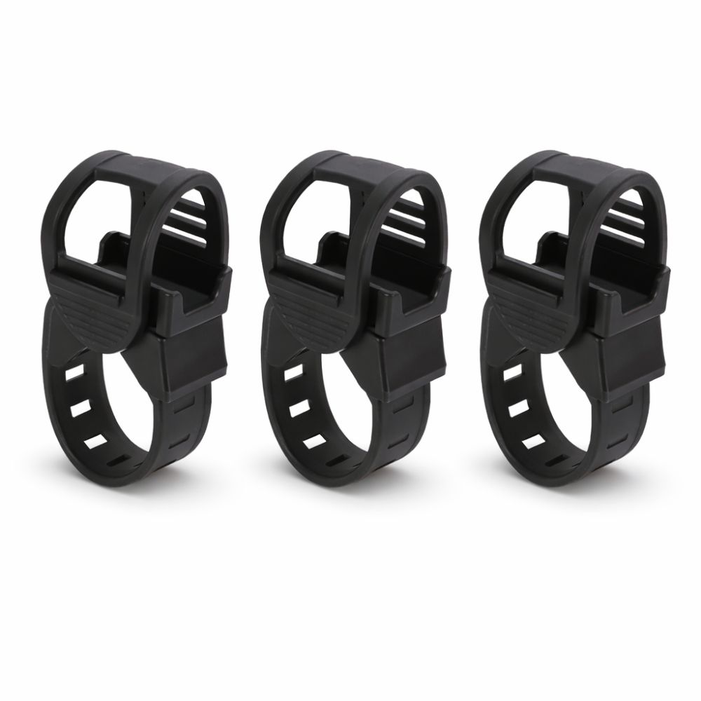 Plastic Bike Light Clamp, Degree Rotation Bike Light Holder, Adjustable Flashlight Mount