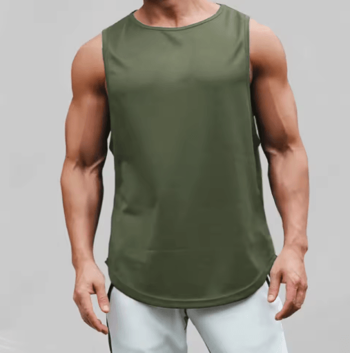 Mens Quick Dry Running Tank Top Loose Fit Marathon & Training Vest