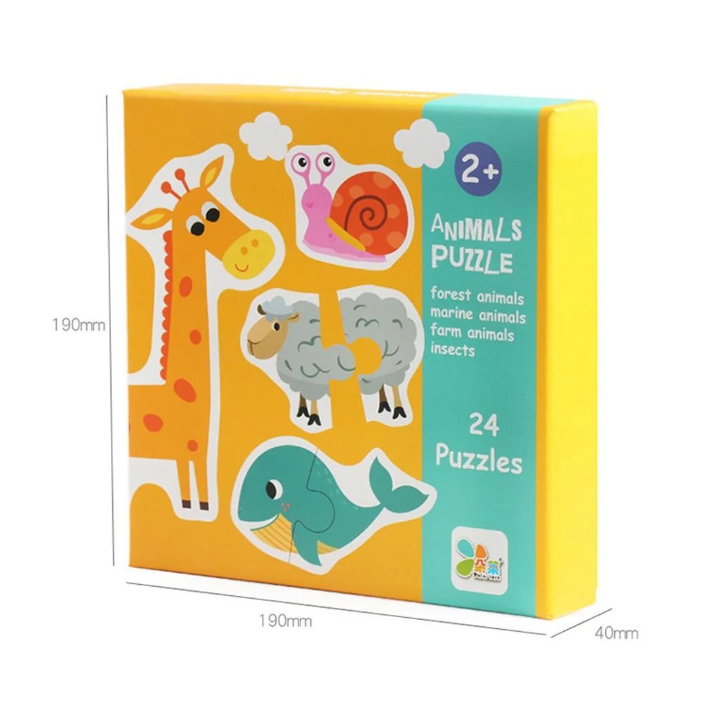 Kids Wooden Jigsaw Puzzle Matching Game Early Learning Educational Toy
