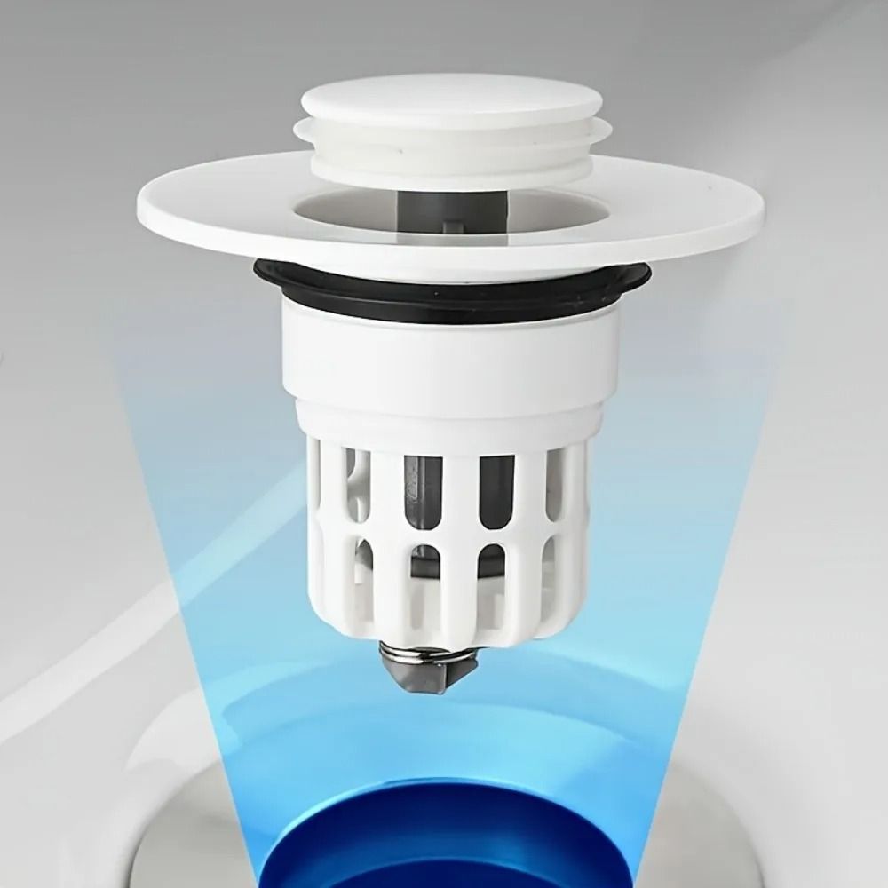 Bathroom Sink Pop-Up Drain Plug Filter