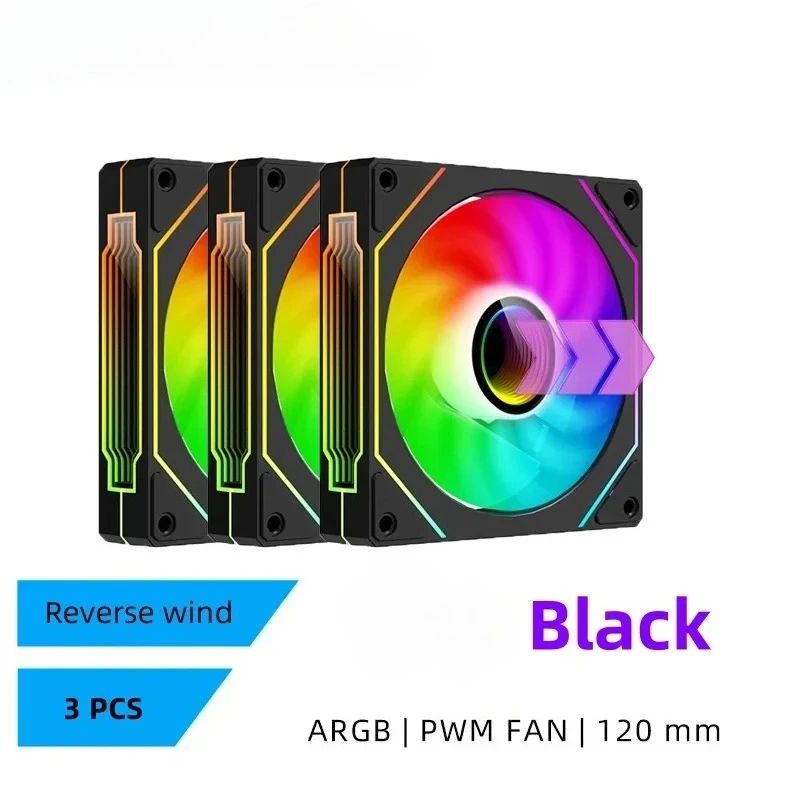 LDPCSJ PRISM 4 PRO 120mm ARGB PWM PC Cooling Fan Quiet 45.2CFM