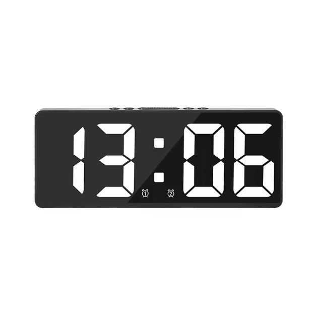 Smart Voice Control LED Digital Alarm Clock – Temperature Display & Snooze Night Mode