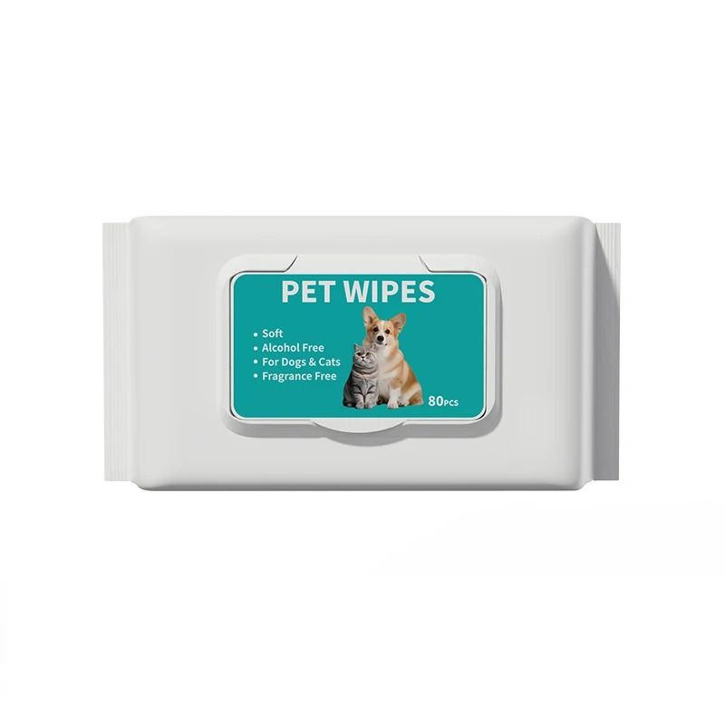 Plant Based Pet Cleaning Wipes Gentle Dog and Cat Wipes for Paws Ears and Body Care