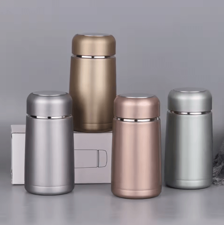 MiniCharm Cute Thermos Bottle – 350ML Stainless Steel Insulated Travel Mug for Coffee & Drinks