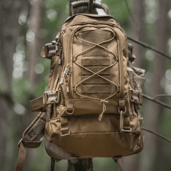 65L Tactical Backpack – Outdoor Hiking, Military MOLLE Large Capacity Travel Rucksack