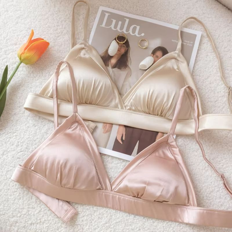 SilkSilky Mulberry Silk Wireless Bralette – Everyday Comfort & Elegance