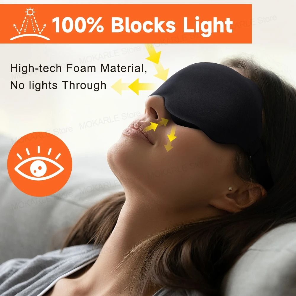 3D Contoured Blackout Sleep Mask